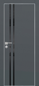 Товар Межкомнатная дверь PX-11  AL кромка с 4-х ст. Графит матовый